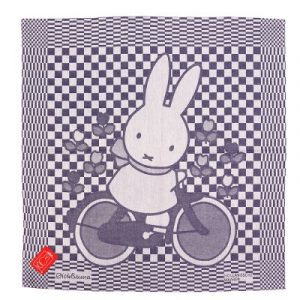 Dick Bruna theedoek Nijntje fiets