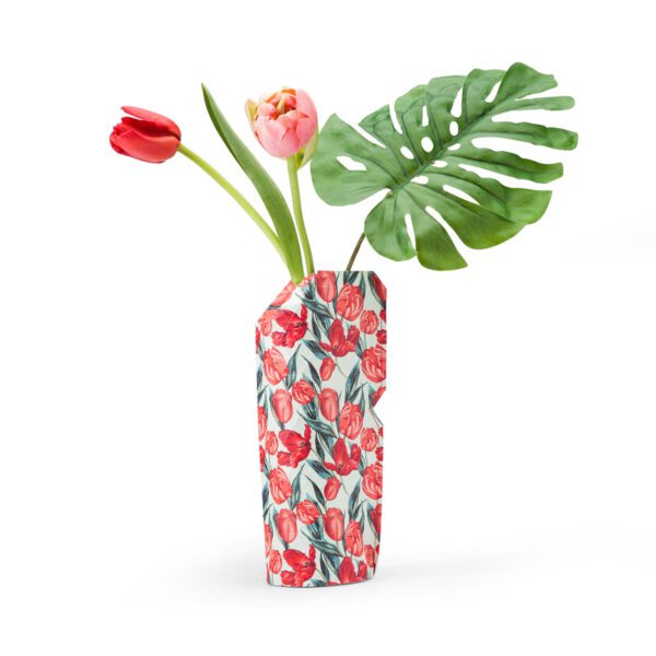 Papieren Vaas tulpen - Afbeelding 2