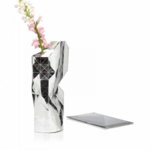 Paper Vase silver