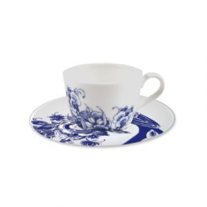 Peacock Symphony koffiekop & schotel