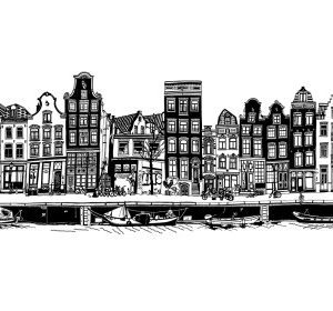 Print Amsterdam Black & White 2