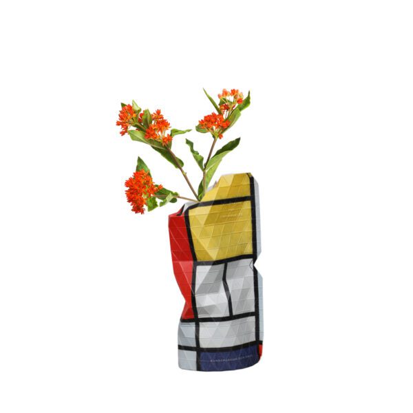 Papieren Vaas Mondriaan - Afbeelding 2