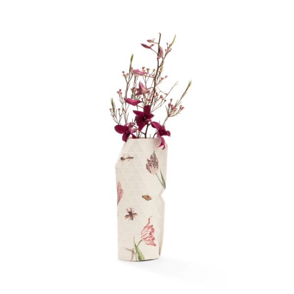 Papieren Vaas Vintage Tulp - Afbeelding 2