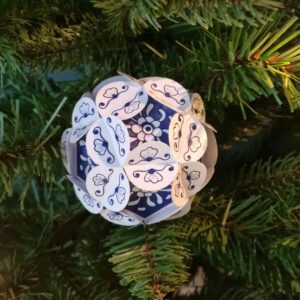 Kerstbal kaart