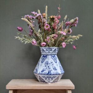 Delfts blauwe Papieren vaas 'Adriaan'